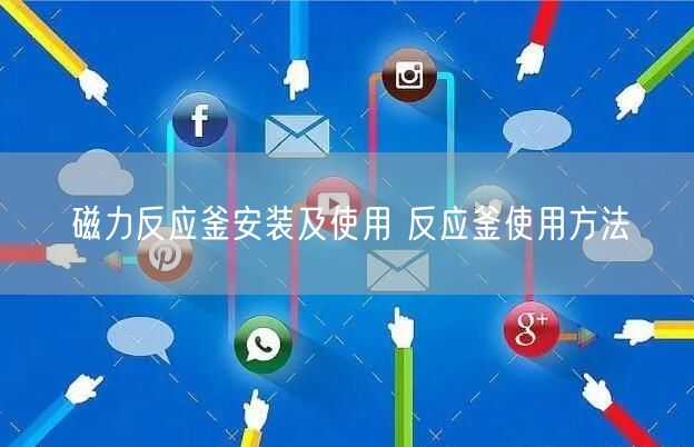 磁力反應釜安裝及使用 反應釜使用方法(圖1)